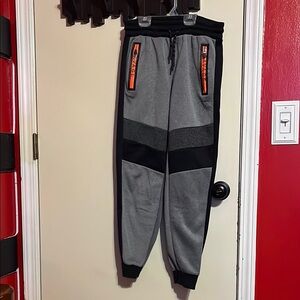 Boys Gray and Black Joggers
